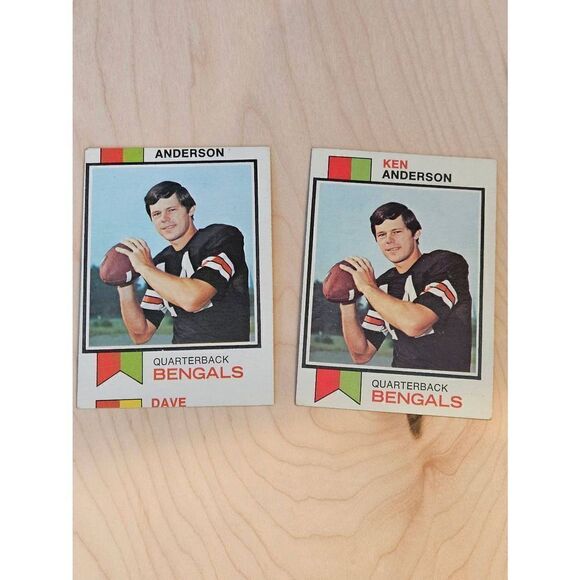 2 - 1973 Topps #34 Ken Anderson (
Rookie Card Hall Of Fame- MISPRINT - Picture 1 of 5